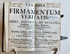1738 POLEMIC AGAINST ENEMIES of CATHOLICISM antique Columna er firmamentum - 5