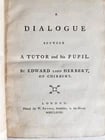 1768 DIALOGUE BETWEEN A TUTOR AND HIS PUPIL by Edward Lord Herbert antique - 4