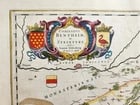1640 MAP of GERMANY BENTHEIM & STEINFURT by WILLEM BLAEU antique AUTHENTIC - 2