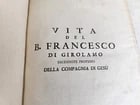 1806 VITA del B.FRANCESCO di GIROLAMO antique Vellum in ITALIAN - 4