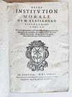 1583 DELLA INSTITUTION MORALE di M.ALESSANDRO PICCOLOMINI antique VELLUM BINDING: Title: 1583 DELLA INSTITUTION MORALE di M.ALESSANDRO PICCOLOMINI antique VELLUM BINDING Description: DELLA INSTITUTION MORALE di M.ALESSANDRO PICCOLOMINI libri XII In Venetia: Presso Francesco