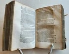 1603 BIBLE COMMENTARY by J. PISCATOR antique VELLUM BINDING - 7