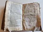 1603 BIBLE COMMENTARY by J. PISCATOR antique VELLUM BINDING - 9
