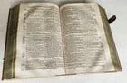 1749 BIBLE in GERMAN & LATIN antique HAND TOOLED PIGSKIN BOUND FOLIO - 8