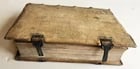 1567 ARISTOTLE COMMENTARY antique PIGSKIN BINDING w/ CLASPS rare 16th CENTURY - 4