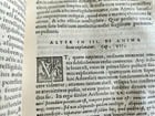 1567 ARISTOTLE COMMENTARY antique PIGSKIN BINDING w/ CLASPS rare 16th CENTURY - 7