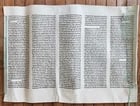 TORAH SCROLL FRAGMENT MANUSCRIPT on VELLUM antique BIBLE GENESIS 16:15 - 21:3 (1 of 10)