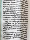 TORAH SCROLL FRAGMENT MANUSCRIPT on VELLUM antique BIBLE GENESIS 16:15 - 21:3 - 2