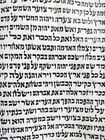 TORAH SCROLL FRAGMENT MANUSCRIPT on VELLUM antique BIBLE GENESIS 16:15 - 21:3 - 4