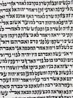 TORAH SCROLL FRAGMENT MANUSCRIPT on VELLUM antique BIBLE GENESIS 16:15 - 21:3 - 5