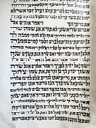 TORAH SCROLL FRAGMENT MANUSCRIPT on VELLUM antique BIBLE GENESIS 16:15 - 21:3 - 7