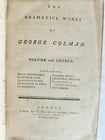 1777 DRAMATICK WORKS of GEORGE COLMAN antique 4 VOLUMES - 5