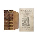 1576-1577 PLUTARCH 2 VOLUMES antique in FRENCH ANCIENT PHILOSOPHY 16th CENTURY - 2