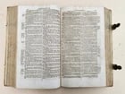 1737 BIBLE in LATIN & GERMAN antique PIGSKIN BOUND FOLIO - 7