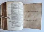 1585 BIBLE in LATIN printed in LONDON antique VELLUM 16th CENTURY NEW TESTAMENT - 10