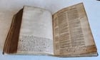 1585 BIBLE in LATIN printed in LONDON antique VELLUM 16th CENTURY NEW TESTAMENT - 12