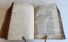 1585 BIBLE in LATIN printed in LONDON antique VELLUM 16th CENTURY NEW TESTAMENT - 13