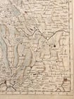 1730s MILITARY MAP antique THEATRE DE LA GUERRE CARTE NOUVELLE LE COURS du RHIN - 6