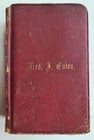 1866 BIBLE in ENGLISH ANTIQUE OLD & NEW TESTAMENTS Americana WALLET STYLE - 2