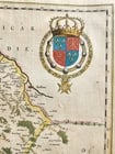 1640 MAP of DUCATUS VALOIS FRANCE by WILLEM BLAEU antique AUTHENTIC hand colored - 3