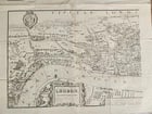 1860s MAP of LONDON in the REIGN of QUEEN ELIZABETH Old & New antique 30 by 40" - 3