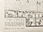 1860s MAP of LONDON in the REIGN of QUEEN ELIZABETH Old & New antique 30 by 40" - 4