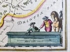1640 FRISIA NETHERLANDS MAP by WILLEM BLAEU antique AUTHENTIC hand colored - 2