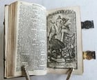 1771 BIBLE in GERMAN STINGRAY BINDING w/SILVER CLASPS antique ILLUSTRATED ZURICH - 8