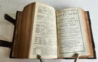 1801 BOOK of COMMON PRAYER in ENGLISH w/ METAL FITTINGS & CLASPS antique - 7