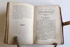 1870s PRAYER BOOK in GERMAN antique APPLIED BONE CROSS BINDING DIE HIMMELSPFORTE - 11
