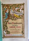 1870s PRAYER BOOK in GERMAN antique APPLIED BONE CROSS BINDING DIE HIMMELSPFORTE - 4