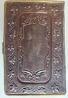 1870s PRAYER BOOK in GERMAN antique APPLIED BONE CROSS BINDING DIE HIMMELSPFORTE - 9