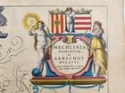 1640 MAP of MECHLIN AERSCHOT BELGIUM WILLEM BLAEU antique AUTHENTIC hand colored - 2