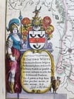 1640 BELGIUM GHENT MAP by WILLEM BLAEU antique AUTHENTIC hand colored - 2