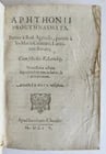 1604 PROGYMNASMATA by Aphthonius of Antioch VELLUM BINDING antique: Title: 1604 PROGYMNASMATA by Aphthonius of Antioch VELLUM BINDING antique Description: Aphtonius Progymnasmata [...]. Novissima editio [...]. Apud Iacobini Chouet; 1604 Original overlapping vellum.