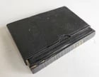 1880s HYMNAL in GERMAN antique DECORATIVE LEATHER BINDING w/ METAL EDGES - 13