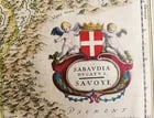 1640 MAP of FRANCE SAVOY by WILLEM BLAEU antique AUTHENTIC hand colored - 2