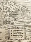 1572 LINDAU GERMANY MAP from SEBASTIAN MUNSTER COSMOGRAPHY antique - 2