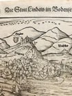 1572 LINDAU GERMANY MAP from SEBASTIAN MUNSTER COSMOGRAPHY antique - 4