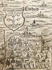 1572 LINDAU GERMANY MAP from SEBASTIAN MUNSTER COSMOGRAPHY antique - 5