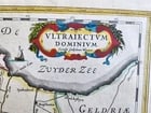 1640 UTRECHT NETHERLANDS MAP by WILLEM BLAEU antique AUTHENTIC hand colored - 3