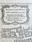 1754 MAP of LONDON antique ALDERSGATE WARD - 2