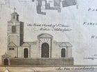 1754 MAP of LONDON antique ALDERSGATE WARD - 5