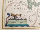 1640 MAP of Boulogne & Guines FRANCE WILLEM BLAEU antique AUTHENTIC hand colored - 2
