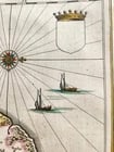 1640 MAP of Boulogne & Guines FRANCE WILLEM BLAEU antique AUTHENTIC hand colored - 5