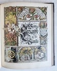 1890 FAMILY CHRONICLE w/ AMAZING BLIND-STAMPED LEATHER BINDING antique - 12