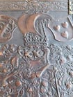 1890 FAMILY CHRONICLE w/ AMAZING BLIND-STAMPED LEATHER BINDING antique - 5