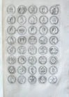 1742 NUMISMATIC ILLUSTRATED FOLIO medal collection of Queen of Sweden antique - 10