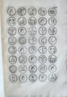 1742 NUMISMATIC ILLUSTRATED FOLIO medal collection of Queen of Sweden antique - 12