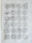 1742 NUMISMATIC ILLUSTRATED FOLIO medal collection of Queen of Sweden antique - 6
